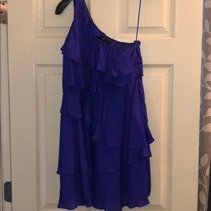 Purple ruffle dress